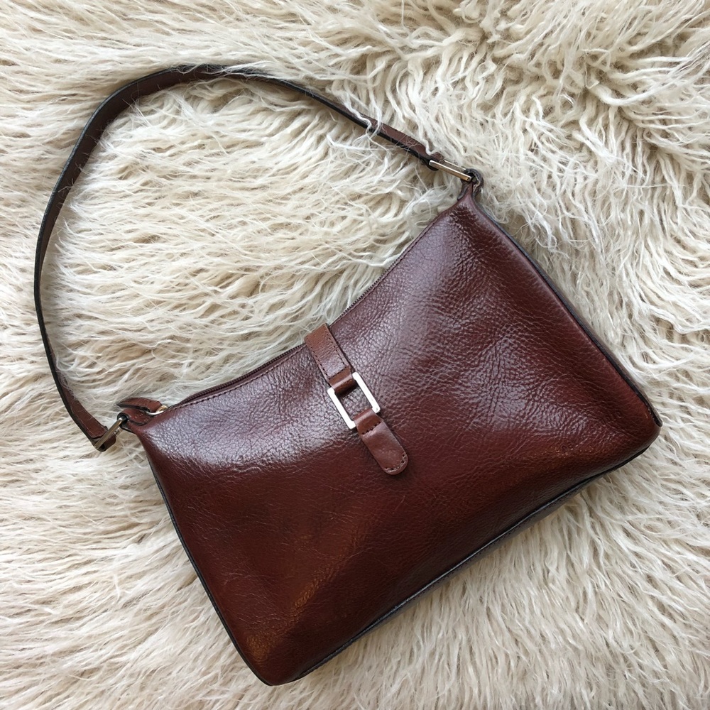Italian Leather Chestnut Handbag
